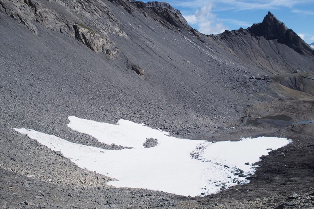 fonte glacier col de forcla ovronnaz 2017