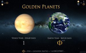 nombre d'or rapport révolution sidérale planètes