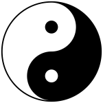 yin-yang complémentaire symbole